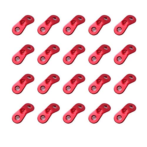 Takelablaze 20 PCS Tent Rope Tensioner, Aluminum Guyline Cord Adjuster for Tent, Ultralight Strong Guy Lines Tensioner Tent Cord Tenord tensioner Camping Accessories