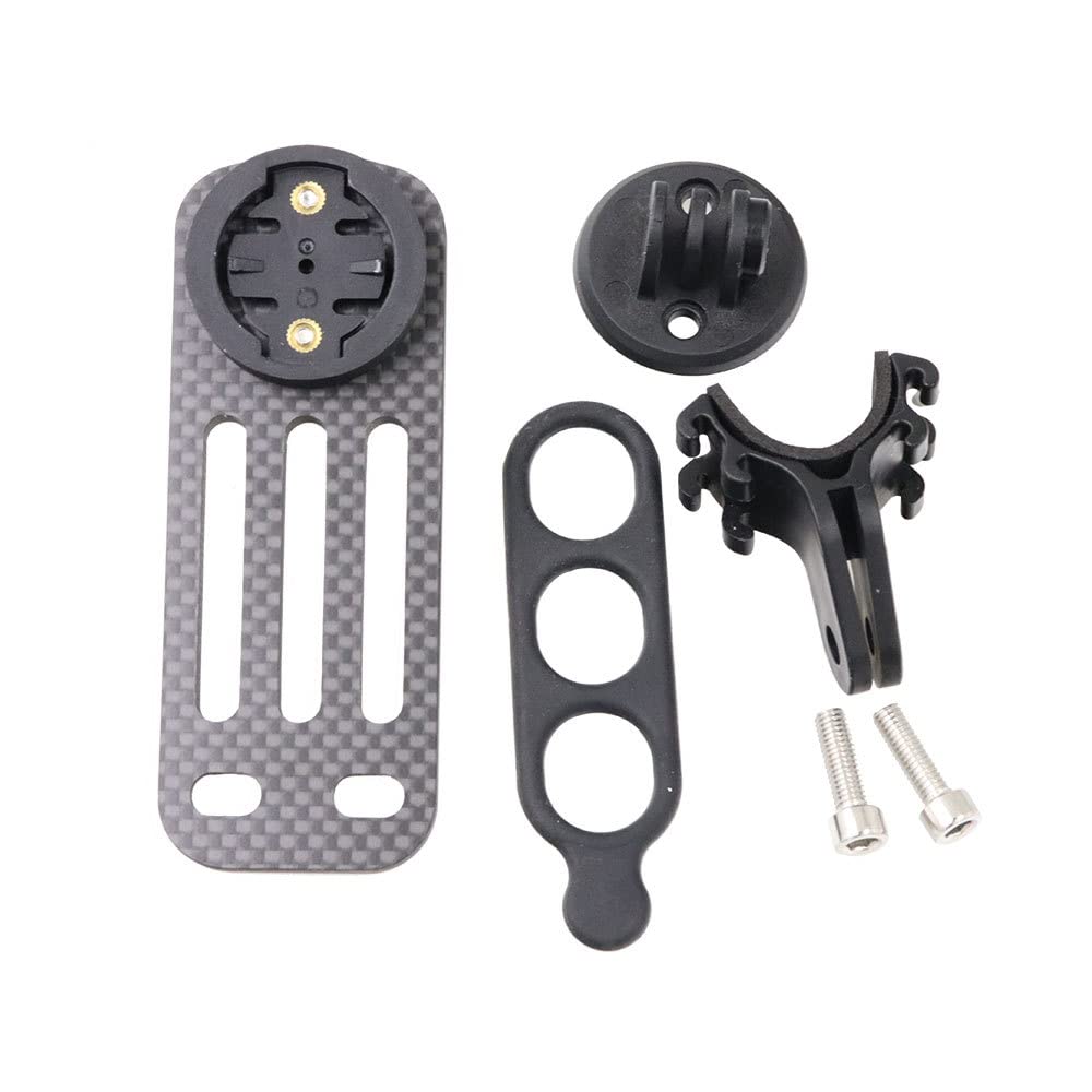 JOYSOG Bicycle Computer Holder, 3K Carbon Fiber GPS Odometer Handlebar Holder Extension Mount for DEDA ALANERA TOSEEK Bicycle Handlebar GPS Computer Mount Holder-picture-32