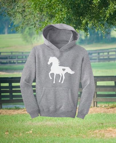 Tstars Horse Lover Hoodie for Kids - Equestrian Pullover Sweatshirt Gift for Boys and Girls Who Love Horses4