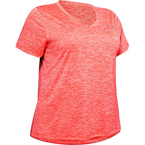 Image of Under Armour Plus Size Tech Solid Short Sleeve V-Neck