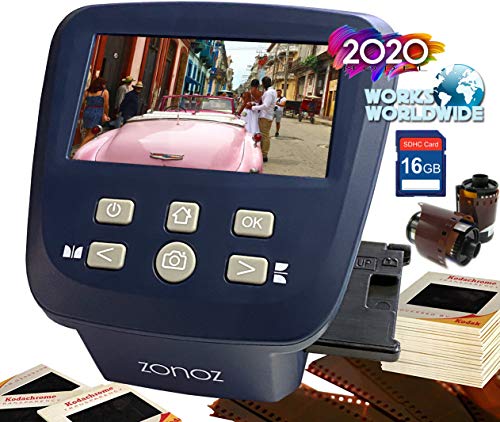 zonoz FS-Five Digital Film & Slide Scanner - Converts 35mm, 126, 110, Super