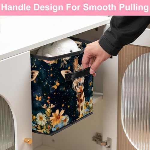 Cube de rangement pliable avec poignées pour optimiser vos placards