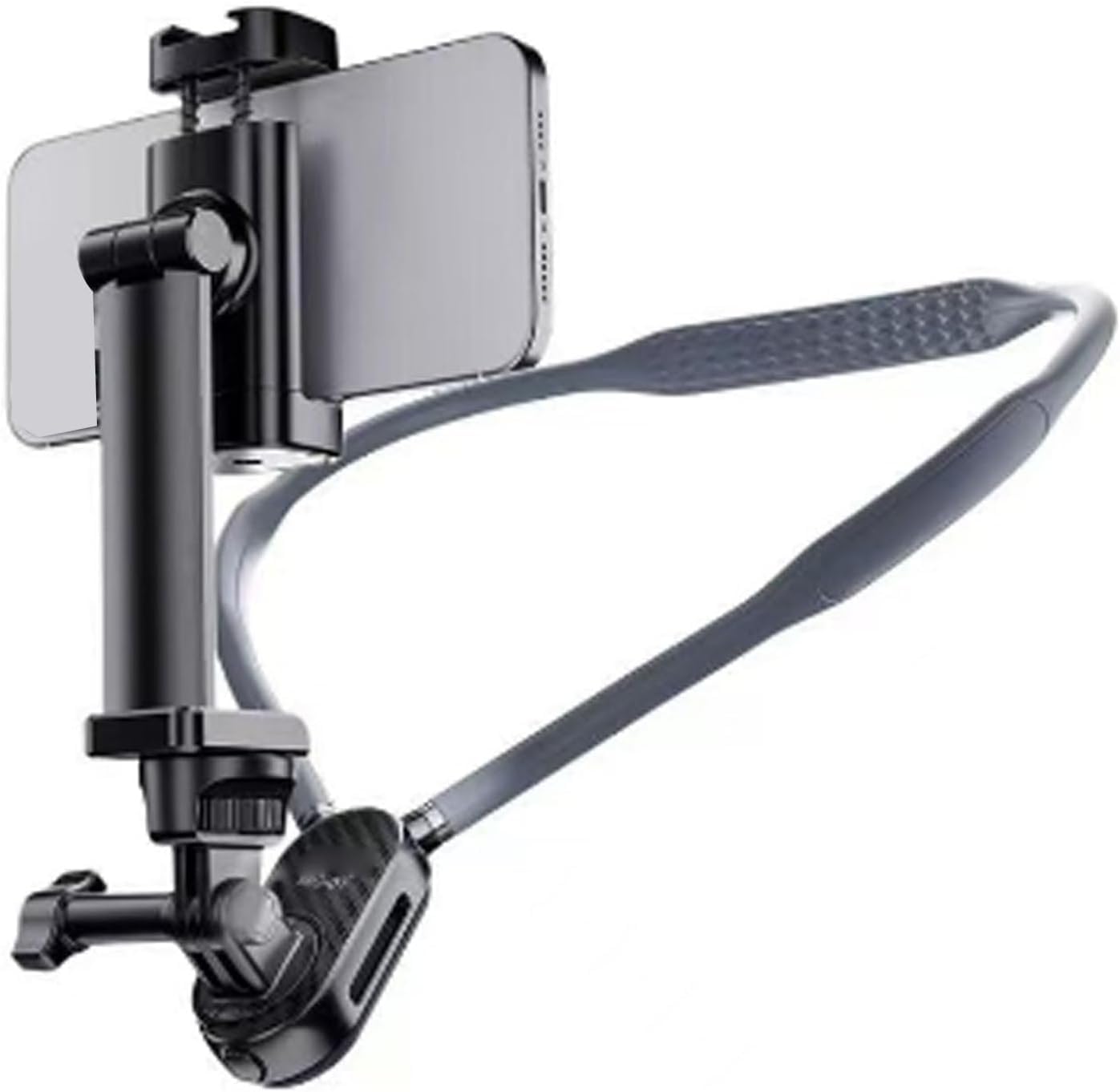 Suicune Neck Phone Holder for Recording, Neck Tripod for Phones Hands Free Cellphone Chest Mount Stand Compatible with iPhone Samsung Galaxy Motorola Pixel All Phones-image-12