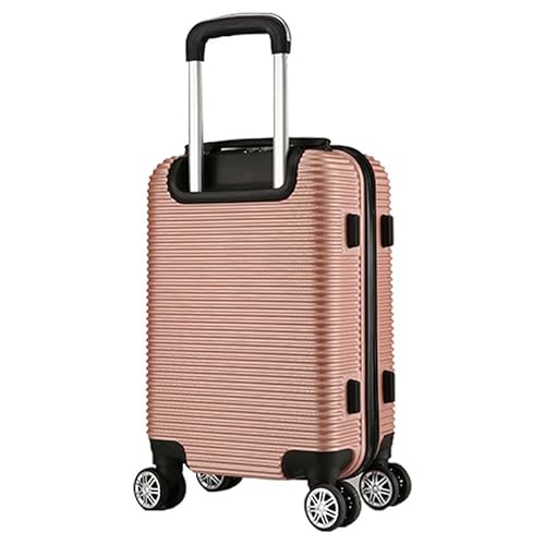 Mala de Viagem Média M Eagle 65x42x26 Em Abs Giratória 360° (ROSA OURO)