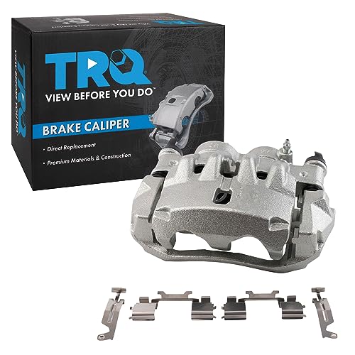 Image of TRQ Front Left Brake Caliper w /Bracket Drivers Side | For 2014-2017 Ram ProMaster 1500 2500 3500