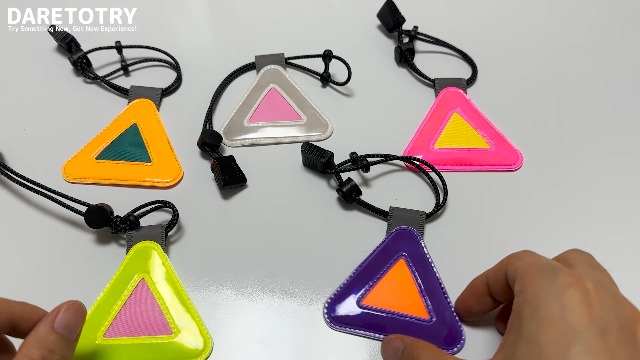 Amazon | DARETOTRY 自転車 反射板 リフレクター 反射キーホルダー