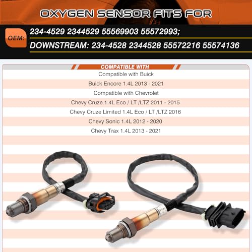Sensor de Oxígeno O2 Upstream Downstream ACAUTO 2 Pack miniatura 3