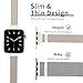 MARGE PLUS Slim Milanese Loop Compatible with Apple Watch Band for women 41mm 40mm 38mm 42mm 46mm 45mm 44mm, Stainless Steel Magnetic Mesh Strap work on iWatch Series 11 10 9 8 7 6 5 4 3 & SE 3 2 1