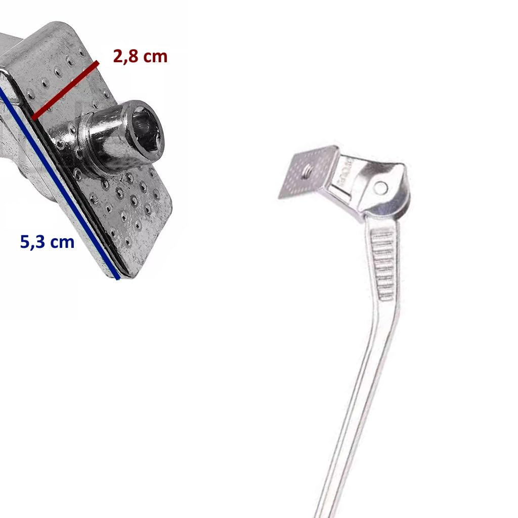 ECOVELO Aluminiowa podpórka rowerowa długość 305 mm uniwersalna podpórka rowerowa z płytą podłużną