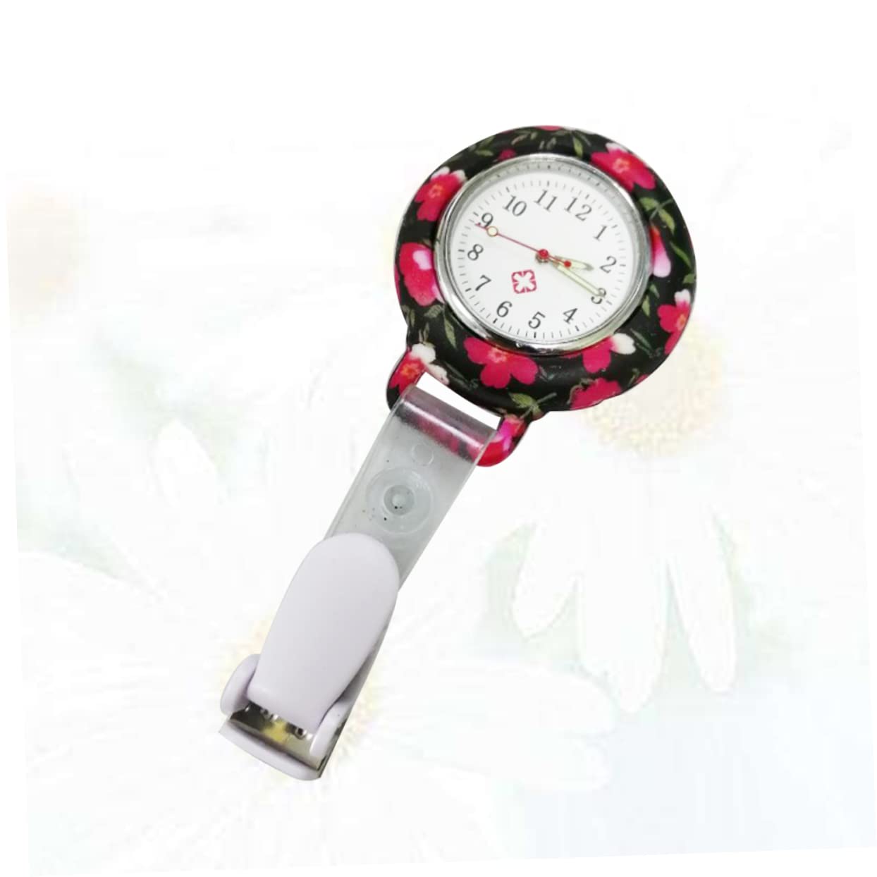 SOIMISS 3stücke Ethnic Flower Watch Tragbare Silikon Taschenuhr Für Präzise Zeitmessung Langlebig Und Stilvoll Für Pflegekräfte