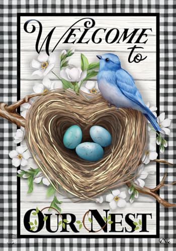 Welcome to Our Nest Garden Flag 125 x 18 Briarwood Lane