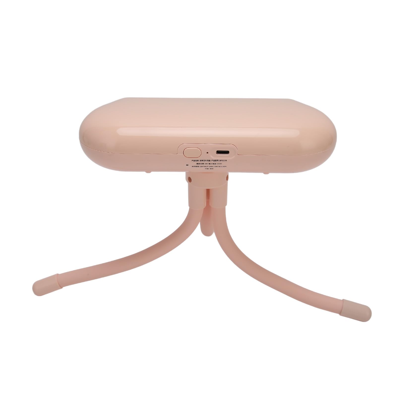Ventilador de Coche Portátil, 4 Velocidades USB a Batería, (PINK)