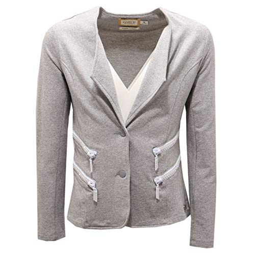 5836AC Giacca Felpa Bimba Girl MET Grey Sweat Jacket Kids [M (10 Y)] Cover