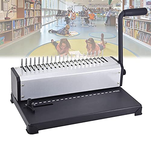 Bürozubehör, Lochbindemaschine, 200-Blatt-Bindung, 12-Blatt-Stanzkapazität, manuelle 21-Loch-Kammbindemaschine für A4-Papier für Bürodokumente