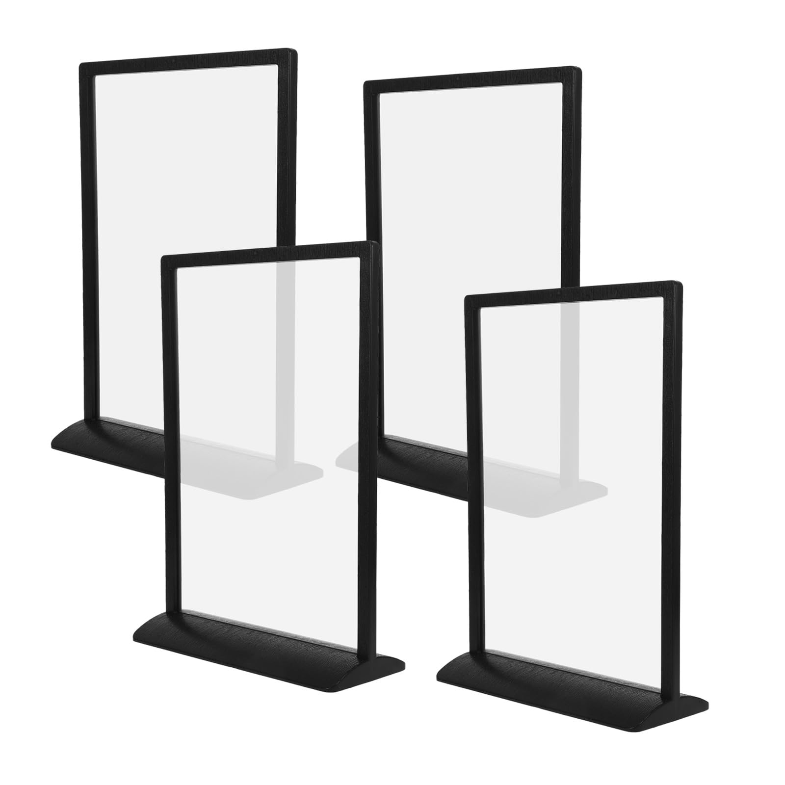 Soporte para menús de 4 piezas, doble cara, soporte para papel A4