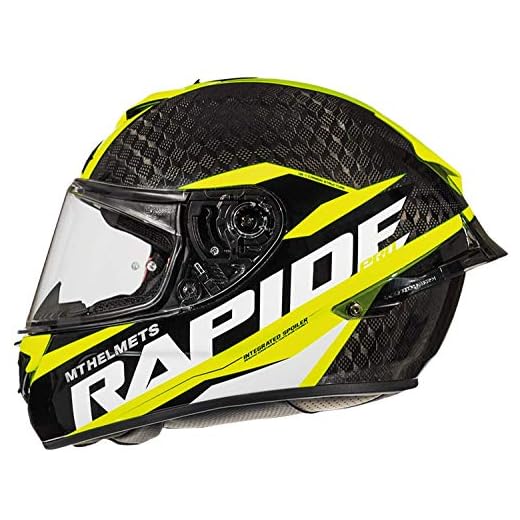CASCO MT FF104PRO RAPIDE PRO CARBON C3 AMARILLO FLUOR BRILLO L