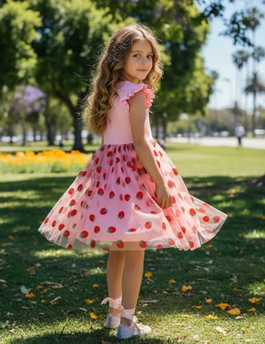 Image of PATPAT Girls Sequin Polka Dot Tutu Princess Birthday Party Dresses 3-4T