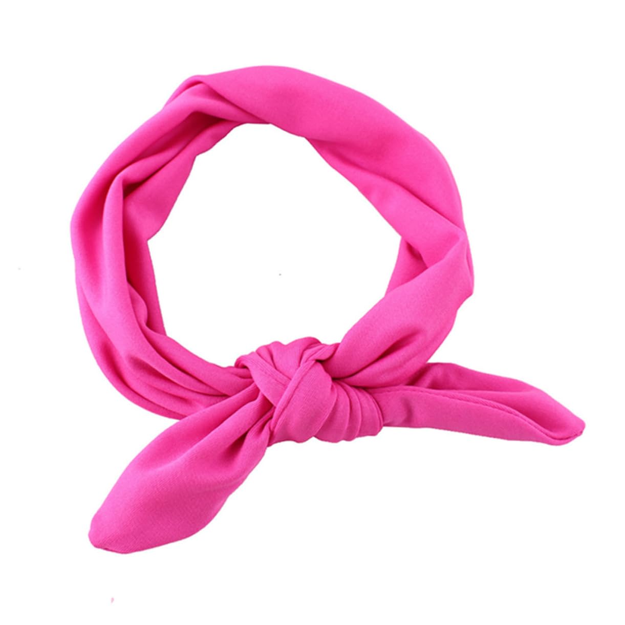 MAGICLULU 24piezas Elásticas De Lazo Para Bebés De Turbante Orejas De Conejo Rojo Verde Rosa Naranja Accesorios Para Recién Nacidos y