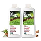 Desert Essence Natural Neem Mouthwash - Cinnamint Flavor - 16 Fl Ounce - Pack of 2 - Reduce Plaque...