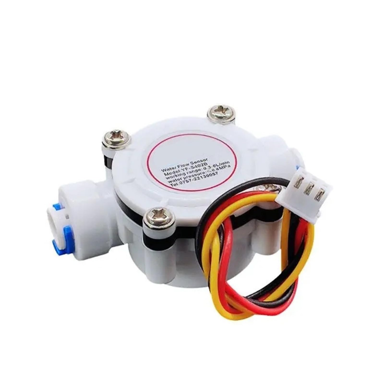 Medidor de caudal de agua, Caudalímetro Multifuncional Del Sensor De Flujo Agua Conexión Rápida 1/4"