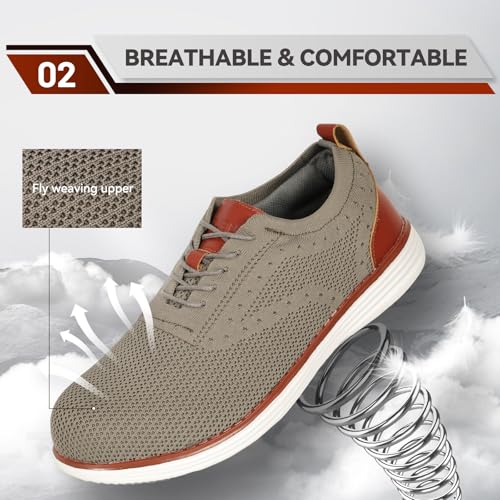 Image of Steel Toe Shoes for Men Lightweight Safety Tennis Shoes Work Sneakers | Oxfords, Breathable, Arch Support, Casual Dress Safety Shoes, Indestructible, Running, Factory