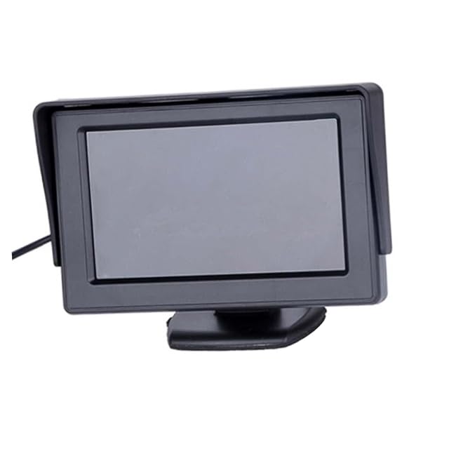 DOITOOL 4 3-Inch Black Car Rear View Monitor Adjustable LCD Screen for Easy Installation for Trucks SUVs and
