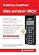 Texas Instruments TI-30X Pro Mathprint Schulrechner (4-zeiliges hochauflösendes Display, Solar- und Batteriebetrieb) Schwarz