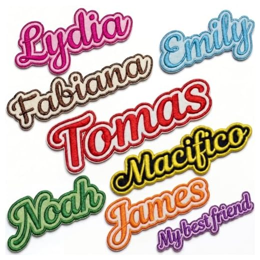 Custom Embroidered Name Patches for Clothing