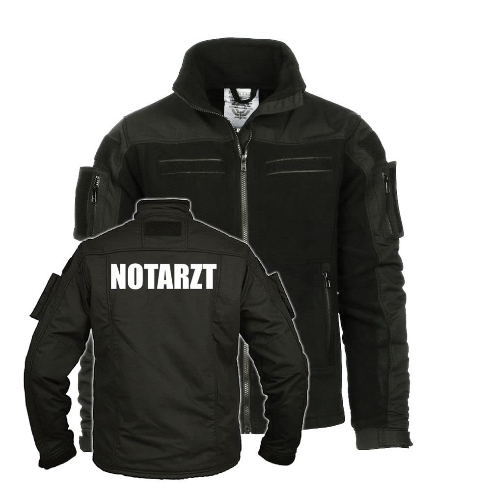 Copytec Kommando Fleecejacke Notarzt Gestickt Arzt Mediziner Rettungsdienst #26682