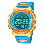 A ALPS Dress Watch L6606, Orangeblue, Analog Watch,Chronograph,Digital