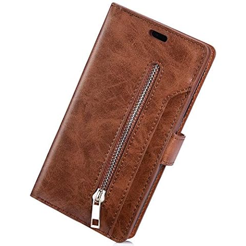 Herbests Funda de Cuero Multifunción para Samsung Galaxy A51 Cover