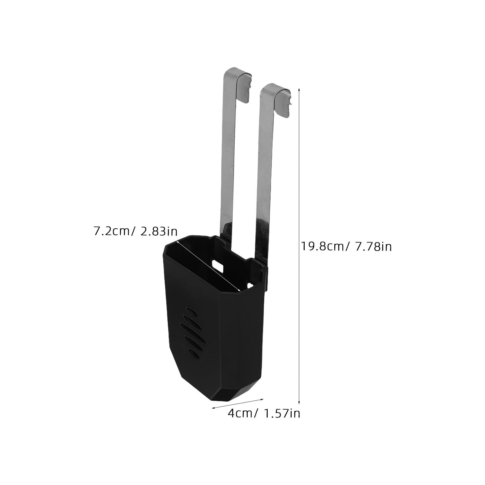 Uonlytech 2 Stück Halter für Toilettenreiniger Tabs aus Abs und Edelstahl Hängender Wc Tablettrahmen Platzsparend und Stabil für Badezimmer Spülkasten