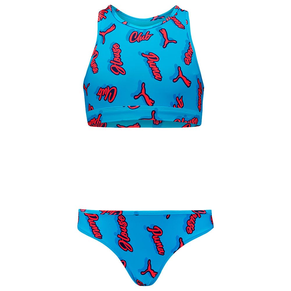 Bañador Niñas PUMA elástico resistente de natación con diseño impreso 3
