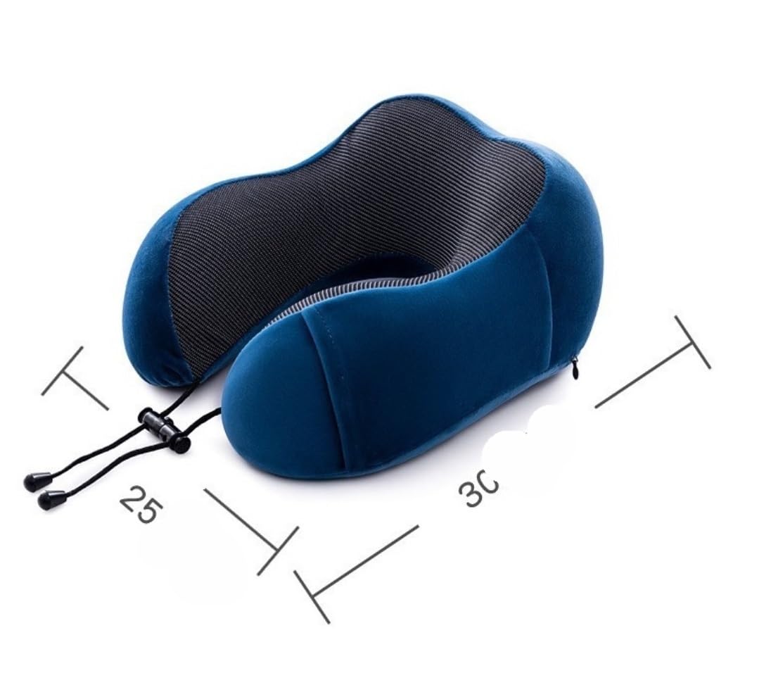 Cuscino da Viaggio Cuscino da Collo Cuscino da viaggio in memory foam con supporto per la testa per aereo, auto, treno, casa Cuscino da Viaggio Aereo(Grey)