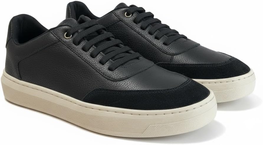 Tenis Casual e Básico Masculino Polo London Club, Cano Baixo Couro Confort Premium