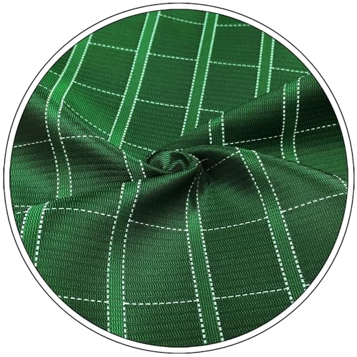 S&W SHLAX&WING Gravata masculina verde escuro xadrez Gravata masculina tamanho clássico 147cm