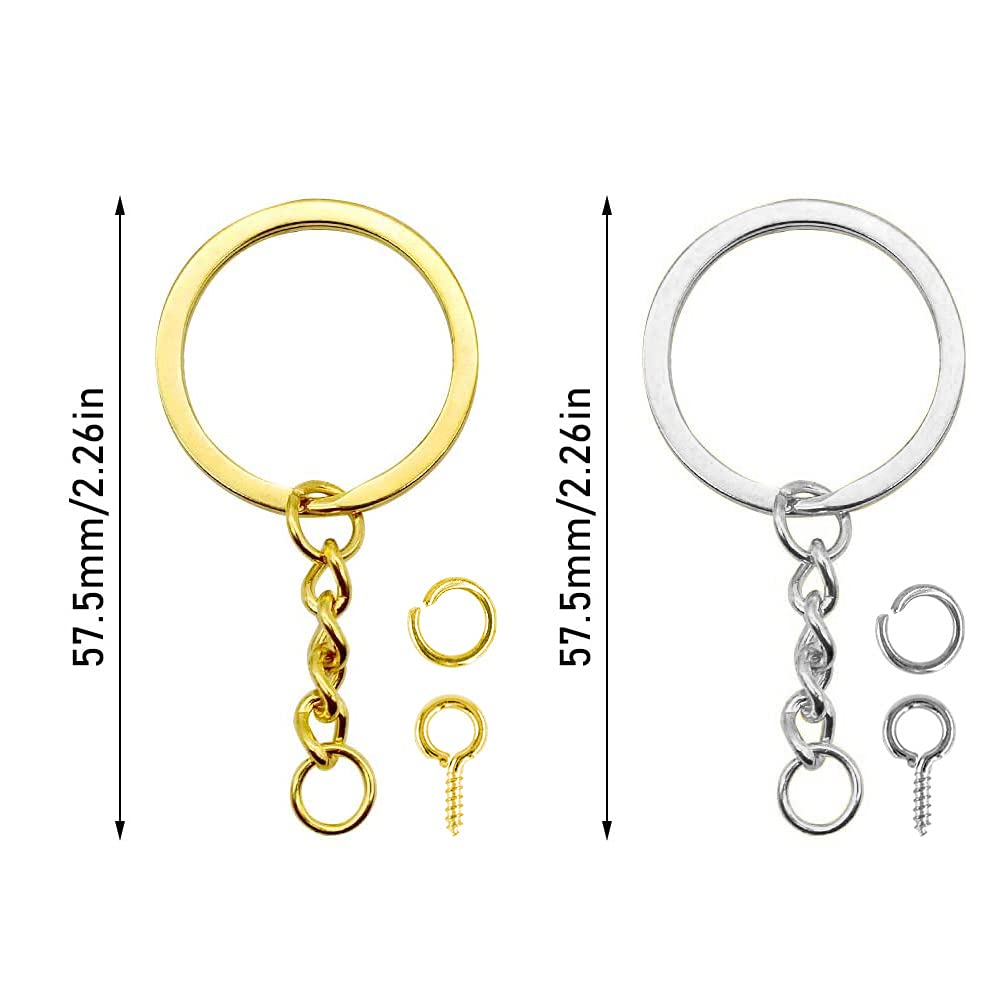 50 portachiavi con catene, set di accessori per ... - Leroy Merlin