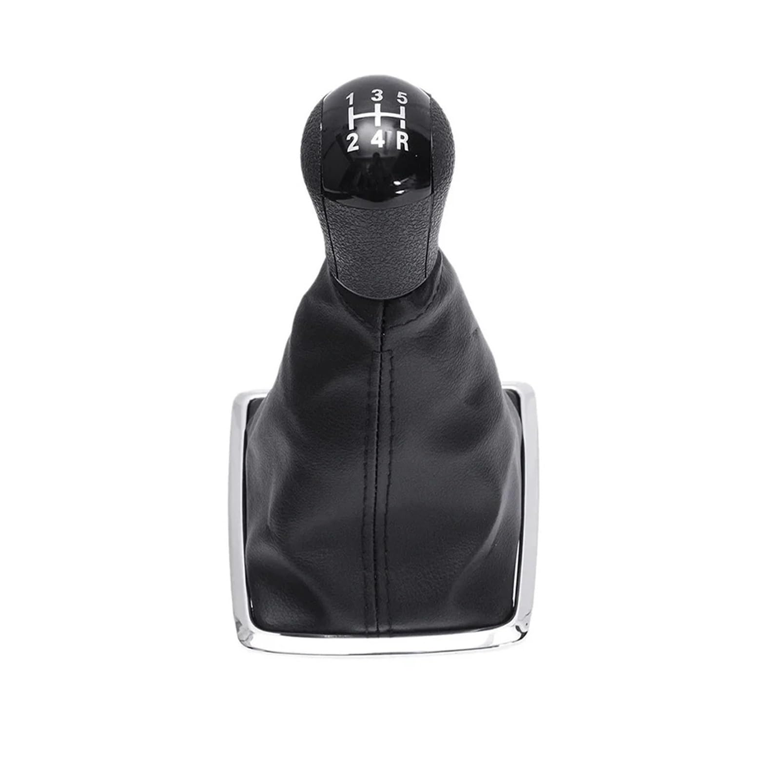 SAUANMNKTP Gearshift Knob for Focus 2 MK2 2005-2011 5 Speed Car Gear Shift Knob Lever Stick Boot Cover Gaiter(Black 5 Speed)