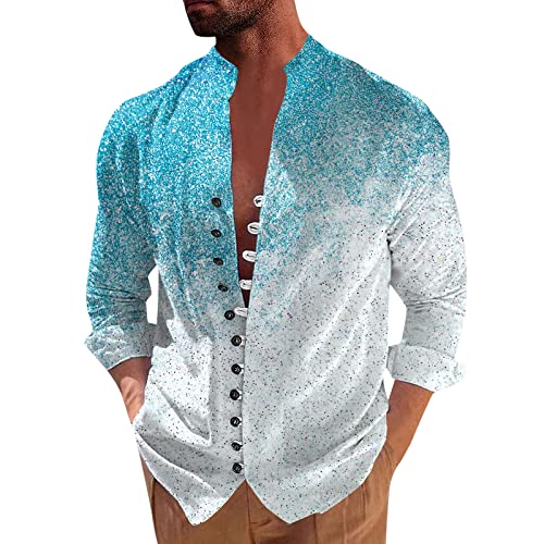 Poloshirt Herren Kurzarm Papa Tshirt Personalisiert Skims Tshirt Herren Tshirt Set Geburtstagsshirt 1 Jahr Basic Tshirt Herren Merino Shirt Herren Mode T-Shirt Shirt Kinder(4-Cyan,L)
