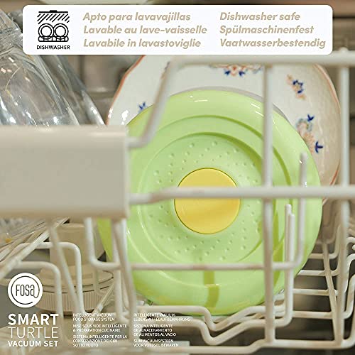 FOSA Récipients sous Vide, 4 pièces : Boîtes avec Couvercle, Micro-ondables, sans BPA, adaptées au Froid et au Lave-Vaisselle – Parfaites pour la Conservation des Aliments et la préparation des Repas – vue 5