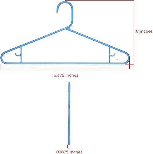 Miniatura 8 de Clorox Perchas de plástico blanco  Paquete de 10  Ideal para uso diario estándar  Dos ganchos para accesorios  Juego económico, 10 unidades