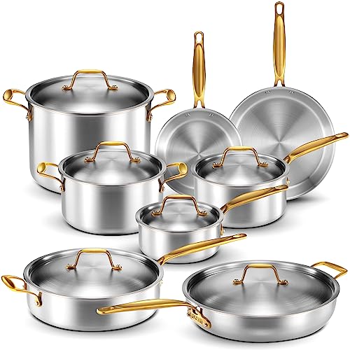 Legend Cookware 5-ply stainless Cookware Set