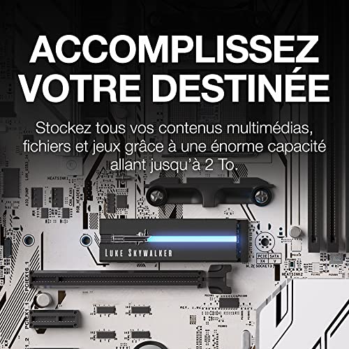 Image of Seagate Lightsaber Collection Special Edition FireCuda SSD 1TB Solid State Drive - M.2 PCIe Gen4 x4 NVMe 1.4, up to 7300MB /s, Customizable RGB LED Lightsabers (ZP1000GM3A053)