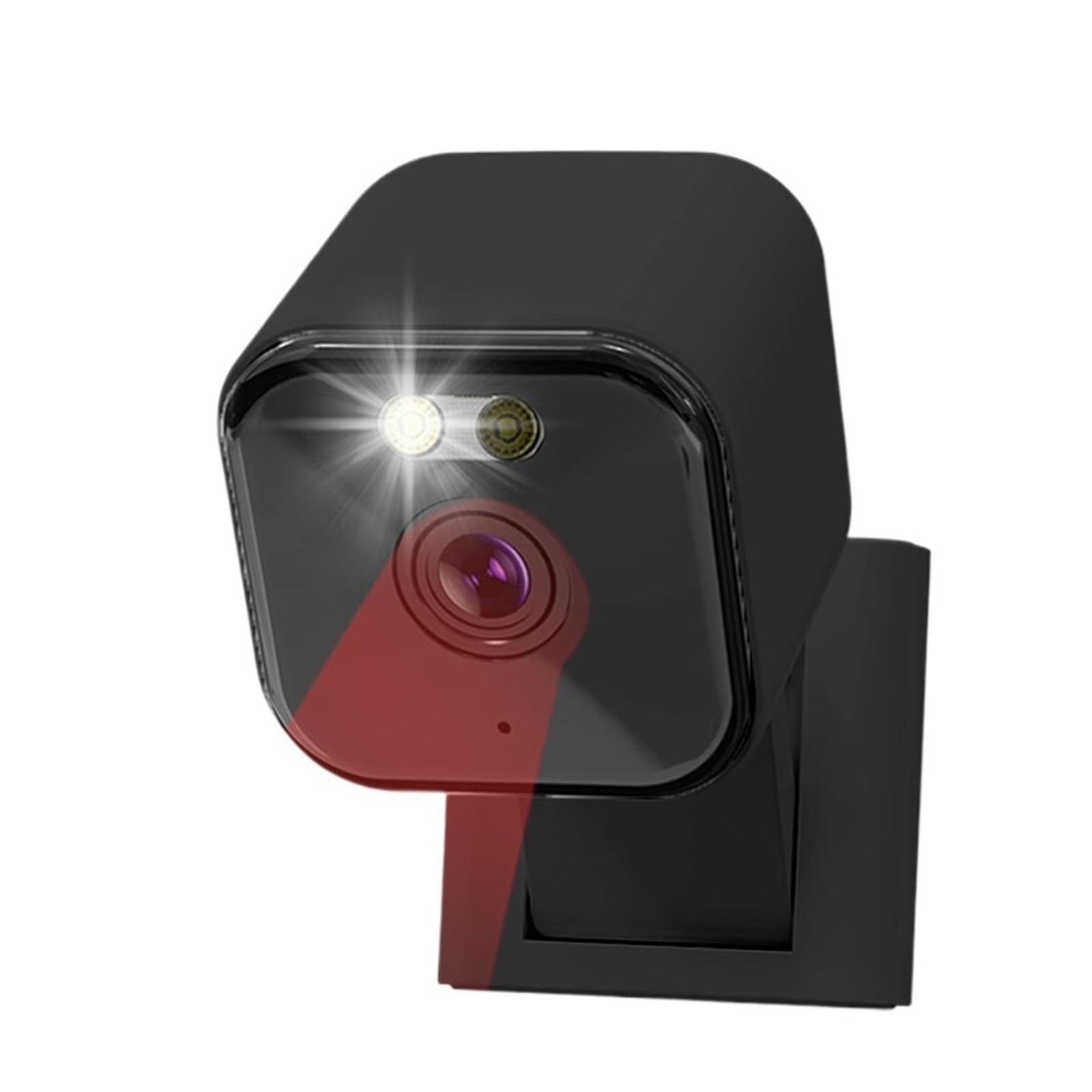 Domowa czarna mini kamera Noktowizor Dwukierunkowy dźwięk Magnetyczny alarm WiFi Wbudowana syrena do przechowywania w chmurze domowej(WIFI Camera 64G Card)