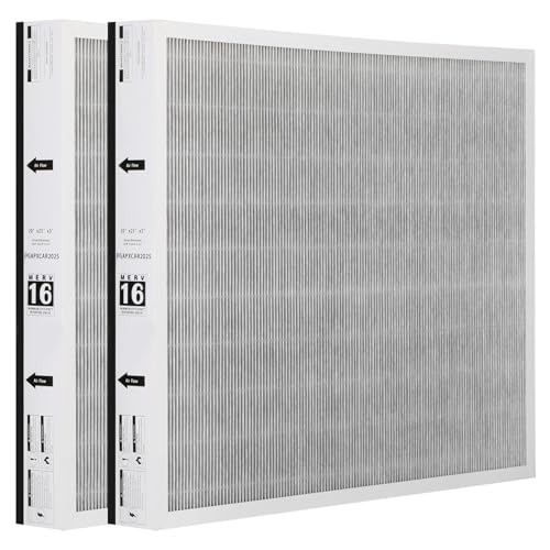 PGAPXCAR2025-A02 MERV-16 Air Filter for Bryant/Carrier Air Purifier Cartridge Upgraded Filter Perfectly Fits for Bryant/Carrier PGAPAXX2025 PGAPXCAR2025 AGAPXCAR2025 Filter (20x25x3in)-2 Pack