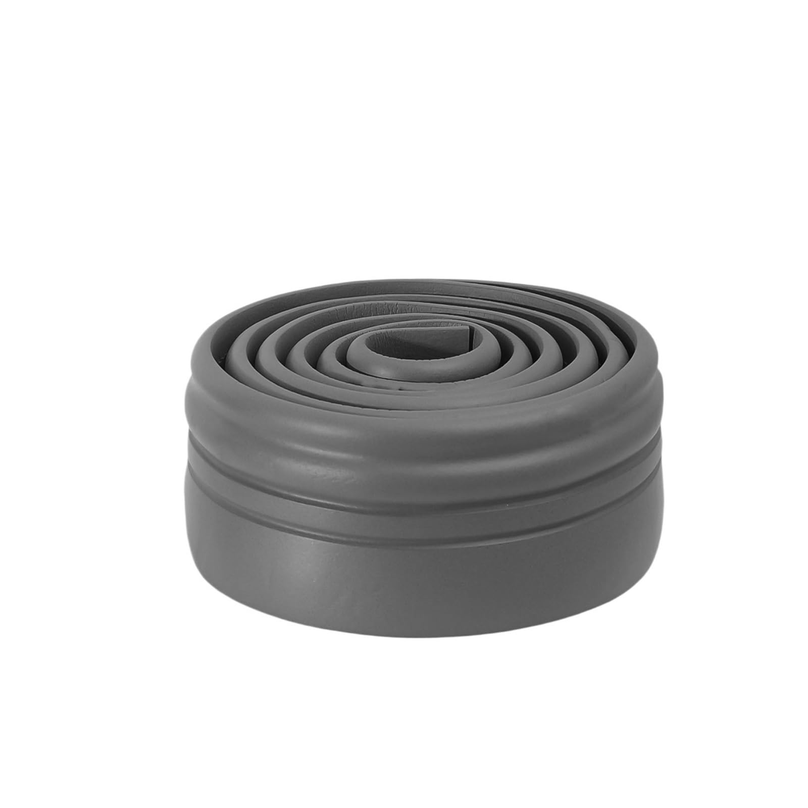 Zgcrumphant Grey Waterproof Skirting Board 10/2M Self Adhesive Skirting Line Thickened Anti-Collision Decoration Corner Flexible Floor Foam Wall Sticker Bathroom(,3 Rolls-(6M))