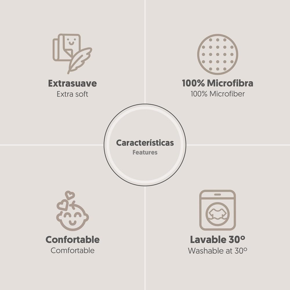 Interbaby Bettwäsche-Set Coralina - Super Weiche Winter-Bettwäsche Für Kinderbett 50x80 Cm