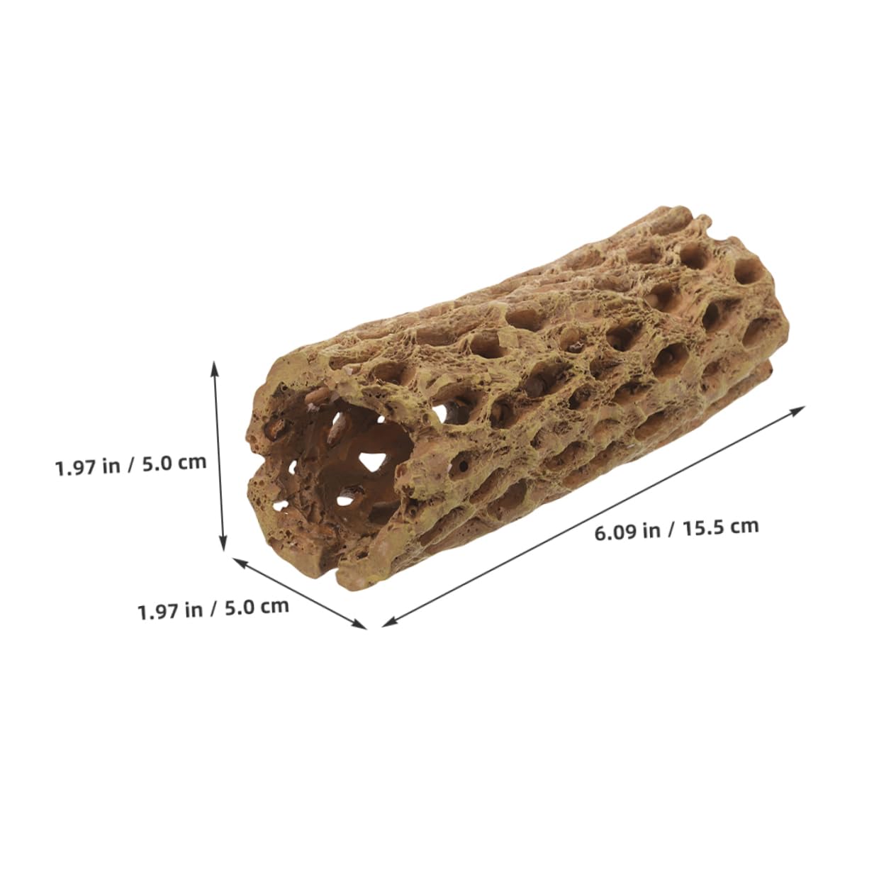 COLLBATH 2 Stück Garnelenversteck aus Harz Aquarium Dekoration Robustes Garnelenversteck Natürliches Aquarium Ornament für Garnelen und Kleine Fische
