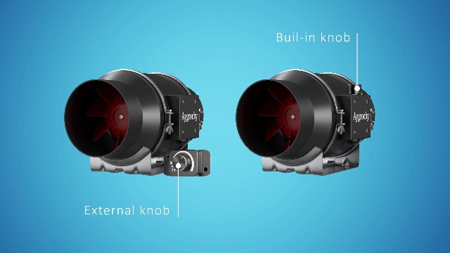 Editbar DC 12V Rohrventilator 100mm - 6000 U/min, 250 CFM, Mit Drehzahlregler