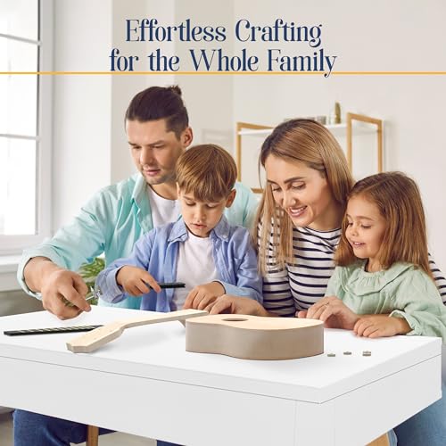 Kraftex Diy Ukulele Kit Soprano (21Inch) Build Your Own Guitar Kit With Our Ukuleles Guitar Build Kit. Diy Ukelele Kit Has 33 Pieces For All Diy Guitar Needs. Guitar Diy Kit Great To Build Your Own Ukulele thumb #3
